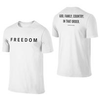 Vyriški Moteriški Marškinėliai Laisvė Charlie Kirk Erelis Malda 100% Medvilnė Marškinėlis Tikras Patriot Marškinėliai Drabužiai 2-pusiai Grafiškai Spausdinti M white