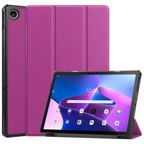 Skirta Lenovo Tab K10 Pro K10 2ND K11 K10C TB-X6E6F Mielas Dažytas Odinis Stovas Kietas Dangtelis Skirta Lenovo M10 5G M11 TB331FC Lenovo Tab M11 TB331 violetinė