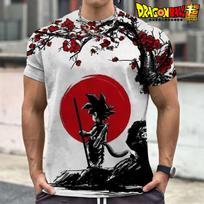 Vegeta Dragon Ball Z Goku Vyriški marškinėliai Madingi gatvės drabužiai Šaunūs Harajuku SPORTO SALĖ Didelio dydžio 110-6XL O formos iškirptė Trumpomis rankovėmis Anime Saiyan M black