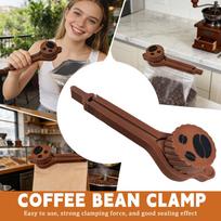 Coffee Bag Clip With Coffee-Themed Design – Reusable Food Bag Sealer For Preserving Coffee, Snacks & Dry Goods Freshness One Size white