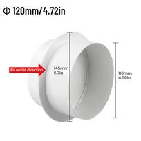 Atbulinis vožtuvas 110mm 120mm 200mm 80mm Vonios ventiliatoriui 120mm