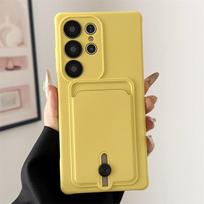 Minkštas silikoninis dėklas Samsung S25 S24 S23 S22 S21 Ultra Plus FE Piniginė Kortelių laikiklis Dėklas Samsung A56 A55 A72 A36 A53 A35 A54 Galaxy S20 FE