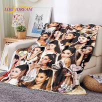 3D Ariana Grande Katė Ari Dainininkė Minkšti pledai, Šiltas metamas pledas Patogus pledas iškylai Lova Sofa Namai Miegamasis Dovana 75x90cm
