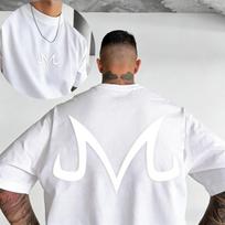 Nauji „Dragon Ball Anime Goku“ apvalios kaklo ir trumpų rankovių marškinėliai „2026 Bandai Summer“ vyriški sportiniai laisvi ir kvėpuojantys medvilniniai marškinėliai 3XL white