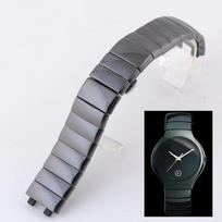 Aukštos kokybės keraminis laikrodžio dirželis Rado Genuine serijai Juoda ir balta keraminė laikrodžio grandinėlė vyrams ir moterims 21mm 21-11.5mm gray