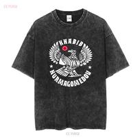Nauji Khabib Nurmagomedov prekių logotipai Amerikietiški marškinėliai Juokingi Dydis nuo S iki 5XL vintage Skalbti Ištempti Patogūs Streetwear S black