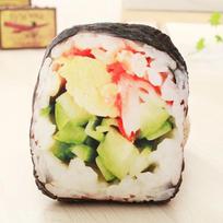 Non-Toxic 20Cm Kawaii Simulation Food Sushi Plush Toys Stuffed Doll Pillow Cushion Cute Home Decor For Kids Children Adults Fun Gift beige