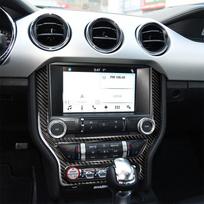 Ford Mustang 2015-2019 su navigacijos sistema Juoda Automobilio Interjero Apdailos Apsauga Anglies Pluošto Lipdukas