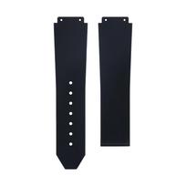 23x18mm Natūralios gumos ir tikros odos apyrankė Hublot laikrodžio dirželiui Metalo įdėklas 42mm Fusion serijos priedai 23X20mm&No Buckle black