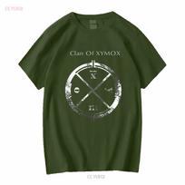 Clan Of Xymox T Shirt Alt Rock Goth Dark Wave Band long or short sleeves vintage Washed designer clothes Casual streetwear M gray