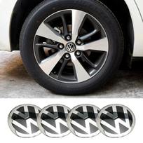 2025 m. nauji 4 vnt. automobilio ratlankių lipdukai, 56 mm, automobilio centro stebulės dangtelio lipdukas, skirti „Volkswagen GTI R-Line R Polo T5 Golf Passat Scirocco Bee“ white