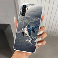 Karinis lėktuvas Karo laivas Kovotojas Telefono dėklas Samsung Galaxy A17 A16 A37 A26 A36 A57 A56 A15 A25 A35 A55 A14 A24 A34 A54 A13 Samsung A54 gray