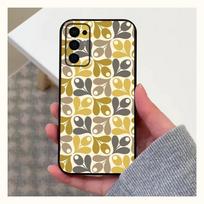 Daugialypių stiebų Orla Kiely atverčiamas telefono dėklas Samsung S24, S21, S22, S23, S30, Ultra, S20, Plus, Fe, Lite, Note, 10, 9, 5G juodas minkštas dėklas Samsung S24 beige