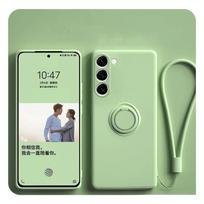 Skysto silikono telefono dėklai, skirti Samsung A56 A16 A36 A26 A55 A15 A35 A54 A34 A14 A53 A52S, su magnetiniu žiedu ir dirželiu Galaxy A15