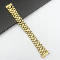 20 mm metalinė pakeičiama apyrankė „Rolex“ laikrodžiui, pagaminta iš tvirto nerūdijančio plieno, su lenktu galu, „Oyster“ ir „Water Ghost“ laikrodžių apyrankės dirželis 20mm-no logo auksas