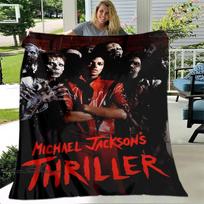 Michael Jackson retro margas pledas Flanelinis šiltas pledas Minkštas ir patogus pledas Pikiniko pledas Lovos užtiesalai Gimtadienio dovana 75x90cm