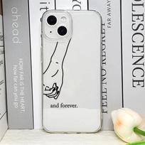 Mergaičių Bff Geriausi Draugai Amžinai Visada Telefono dėklas IPhone 16 15 14 13 11 Pro XS MAX 7 8 Plus X SE20 12 Mini Mielas Porų Dangtelis iPhone 15 gray