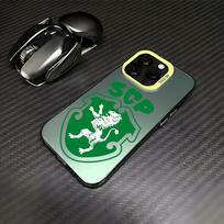 S-Sporting Clube de Portugal dėklas telefonui Samsung Galaxy S26 S25 S24 S23 S22 S21 S20 Note20 FE Ultra Edge Plus 4G 5G Anti Drop Samsung S26 Ultra 5G gray