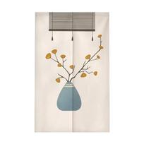 Bambuko Lapai Japoniška Noren Durų Angos Užuolaida Meninė Elegantiška Stiliaus Durų Užuolaida Langų Apdaila Gobelenas Namų Dekoratyvinė 65x90cm white