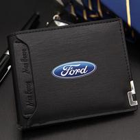 YCZA8 Odinė piniginė Automobilio vairuotojo pažymėjimo Kredito kortelių dėklas Ford ST FOCUS 2 Mondeo Fiesta Kuga MK2 MK3 MK4 Ecosport Fusion priedui