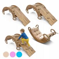 Montessori 3 viename supamasis žaislas vaikams su čiužinėliu, MDF