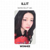 ILLIT bomb GLLIT versija. Oficiali nuotraukų kortelė WONHEE