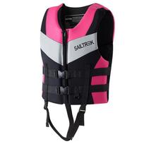 Suaugusiųjų plūdrumo liemenė Plaukimui Baidarėmis Irklavimui Banglenčių Sportui Nardymui Žvejybai Su Tarpkojo Dirželiu Medium pink