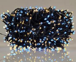 StarryLights 3000 LED Kalėdinės Eglutės Girliandos - Šiltai ir Šaltai Baltos