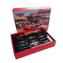 12 vnt./rinkinys Pixar Cars Žaibas Makvynas Džeksonas Stormas Materis PVC modelis Atgalinės traukos automobilio žaislas Vaikams Gimtadienio dovanų rinkinys