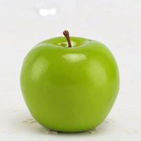 Dirbtinio obuolio imitacija Žalias Raudonas vaisius Netikras maisto papuošalas Langų vitrinai Namų dekoras Fotografijos rekvizitai Putplastis (green,8.2cm) žalia