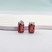 Mielos rankų darbo Coca-Cola skardinės raktų pakabukai figūrėlės – Kūrybiškos „pasidaryk pats“ mini buteliukų dovanėlės Unbound gray