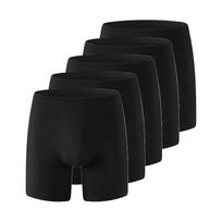 5 vnt. vyriškos apatinės kelnės ilgomis kojomis pailgintos bokserio kelnaitės medvilninės kelnaitės didelio dydžio vyriški apatiniai 2XL iki 7XL 7XL black