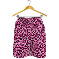Streetwear Hip Hop Stiliaus Šortai Vyrams 3D Spausdinimas Unikalūs Leopardiniai Trumpikės Gyvūno Odos Raštas Vasaros Harajuku Board Šortai XXXL pink