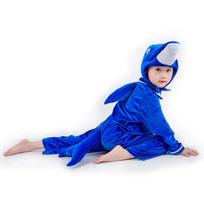 Helovino Vaikų Gyvūno Pasiruošimo Kostiumas Krabas Delfinas Krevetė Pingvinas Kostiumas Suaugusiųjų Cosplay Apranga Gyvūnų Kostiumai Kombinezonas 150cm blue