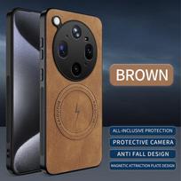 OPPO Find X9 Ultra Nappa Leather Grain Lens Protector with Magnetic Suction FindX9 Ultra ruda