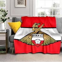 Doncaster Raudonos Skiautės Antklodė Lengva Ideali Lovos Antklodė Puikiai Tinka Kelionėms, Stovyklavimui, Svetainėms, Biurams, Sofoms, Ventiliatoriui Kalėdinė dovana 75x90cm
