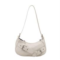 PU Leather Y2k Shoulder Bags Harajuku Spicy Girls Handbag Fashion Belt Buckle Armpit Bag  Party balta
