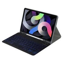 Dėklas su klaviatūra, skirtas Samsung Galaxy Tab A7 10.4 colio SM-T500/T505/T507, magnetinė foninio apšvietimo klaviatūra, Galaxy Tab A7 dėklas Spanish juoda