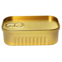 Sardine Can Shaped Storage Tin Box Multi-Purpose Reusable Metal Container for Storing Sewing Supplies Coins Home Office Use A3
