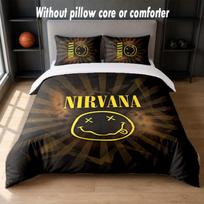 Nirvana Design Bed Bedding Set 1 Duvet Cover + 2 Pillowcases Soft Breathable Household Bed Linens 135cm*200cm