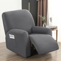 Waterproof Elastic Cat Scratch Resistant Recliner and Console Sofa Cover Double Seat (6-piece set)