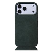 Alcantara Premium pilnos apsaugos telefono dėklas iPhone 18 Pro Max Natūrali oda Neslystantis Atsparus smūgiams Magnetinis Suderinamas iPhone 17