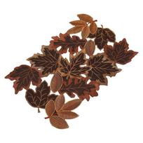 Lapų rašto staltiesėlė ant stalo Klevo lapo stalo kilimėlis Rustic vakarienės kilimėlis Rudens dekoracija 34*49cm