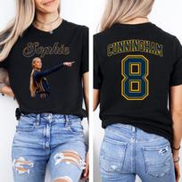 Spicy Sophie Cunningham #8 Indiana Basketball Retro Graphic T-Shirt M white