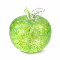 Glitter Apple Slushie Stress Ball Squishy Toy Crunchy Moldable Non-Bounce Sensory Fidget Toy Medium Grip Strength Training Gift