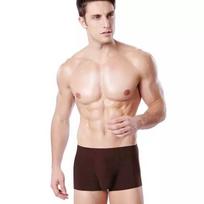 Silk Seamless Men's  Underwear Waist-piece Breathable and Comfortable Underpants Fashion Underwear for Men XXXL tamsiai ruda spalva
