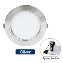LED apatinis apšvietimas 12V 24V 110V 220V Taškinis trijų spalvų 5W 9W 12W 15W 18W Įleidžiamas į LED lubų apšvietimas Šaltas Šiltas Baltas Lempa DC12V 5W&Cold White