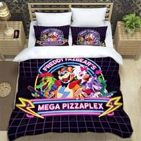 F-Penkios Naktys pas Fredį FNAF Patalių Komplektas Karališko Dydžio Viengulis Dvigulis Berniukų Patalių Mikropluošto arba Poliesterio Antklodės Užvalkalas AU Single(140x210cm) white