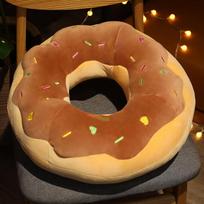45cm/70cm Pliušinė Spurgų Pagalvė Animacinis Modeliavimo Maisto Žaislas Lėlė Kėdės Sofos Pagalvėlė Grindų Kilimėlis Dovana Įsimylėjusiems Vaikams 45cm brown