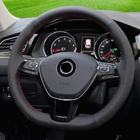 Automobilio vairo apdangalas Oda Rankų siuvimo Volkswagen VW Golf 7 Mk7 Touran Up Naujas Polo Jetta Passat B8 Tiguan Priedai black